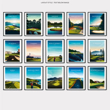 Load image into Gallery viewer, Golf Prints - Save Now - Any 3 Prints for the Price of 2 - Golf Posters of Augusta, St Andrews, Pebble Beach, TPC Scottsdale, Pinehurst, Kiawah, Bandon Dunes...
