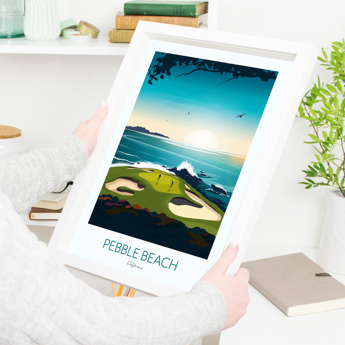 Pebble Beach California Golf Print - US Open Golf Print