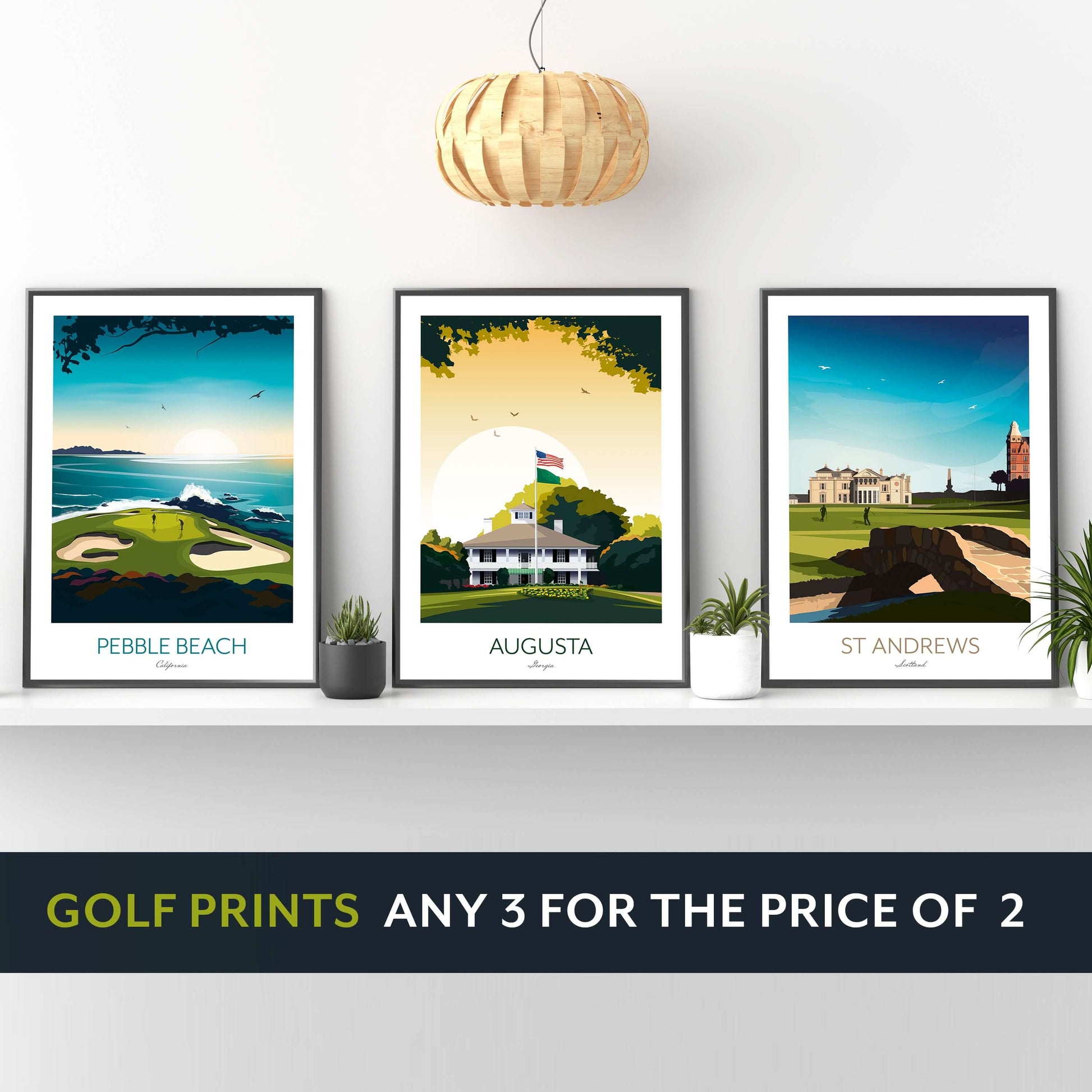 Golf Print Augusta National Georgia - The US Masters Golf