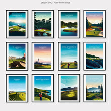 Load image into Gallery viewer, Wall Art Prints of Wold Famous Golf Courses.
