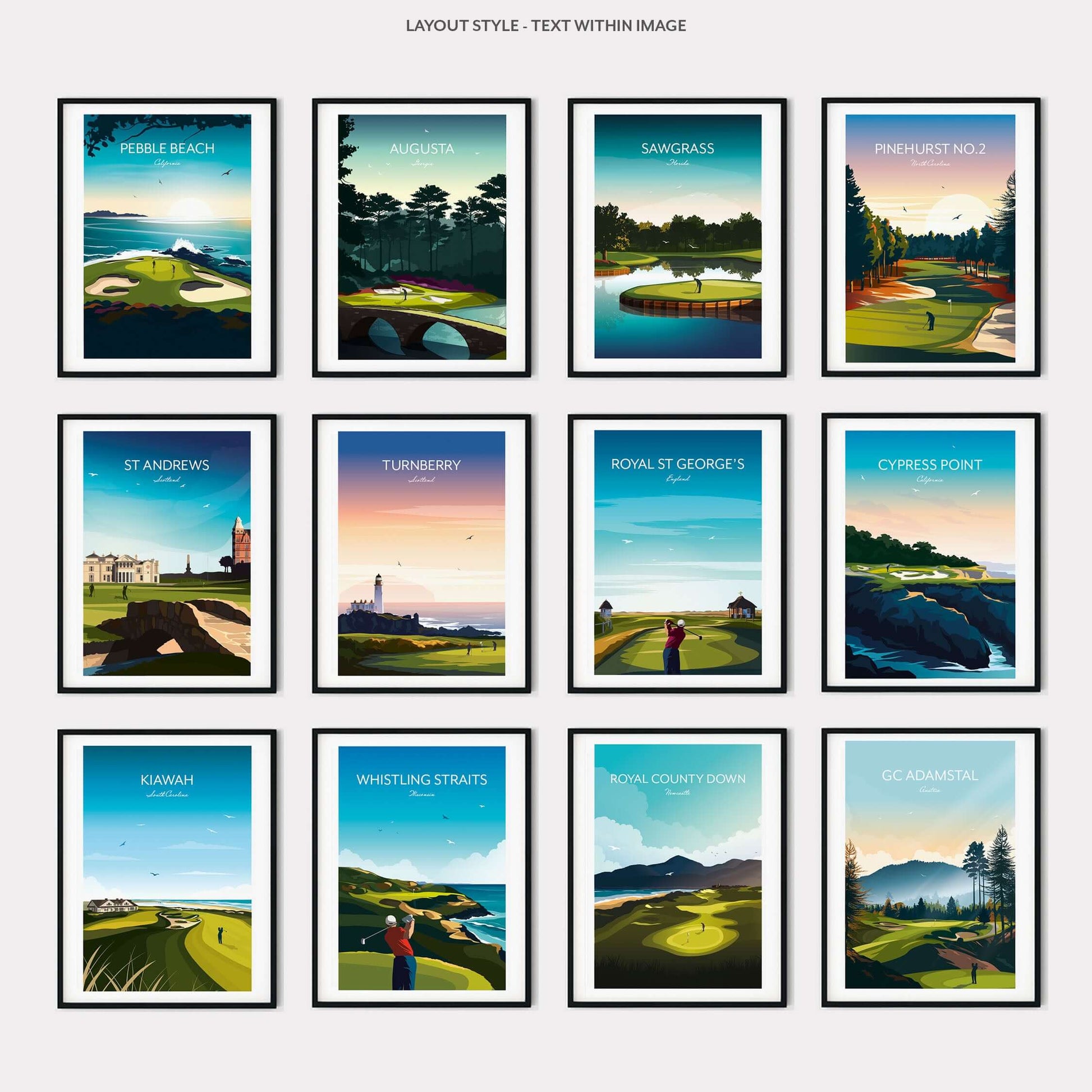 Cypress Point Golf Print, California.