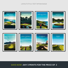 Load image into Gallery viewer, St Andrews Golf Print Scotland - Old Course 18th Hole

