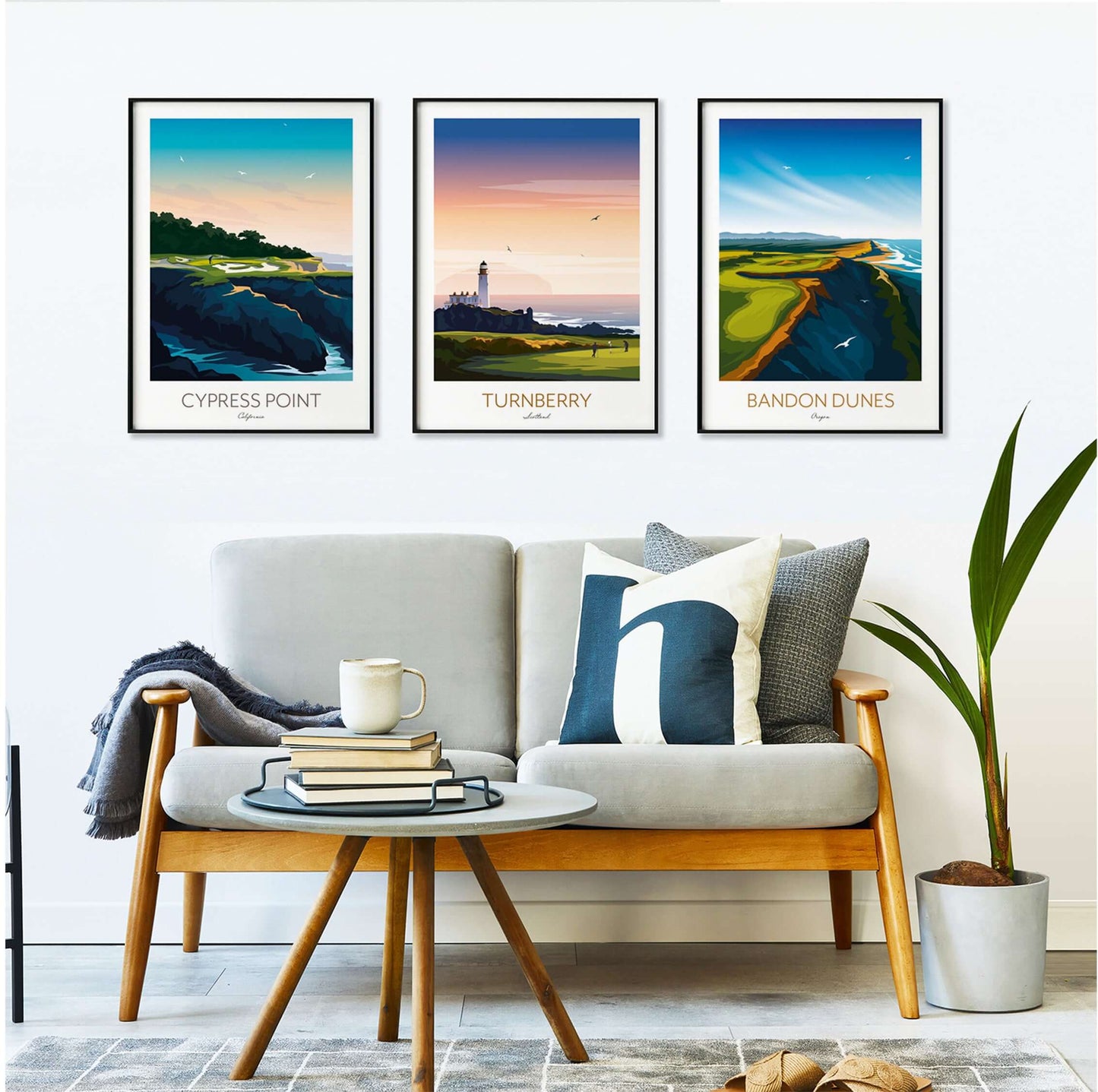 Bandon Dunes Golf Print, Oregon.