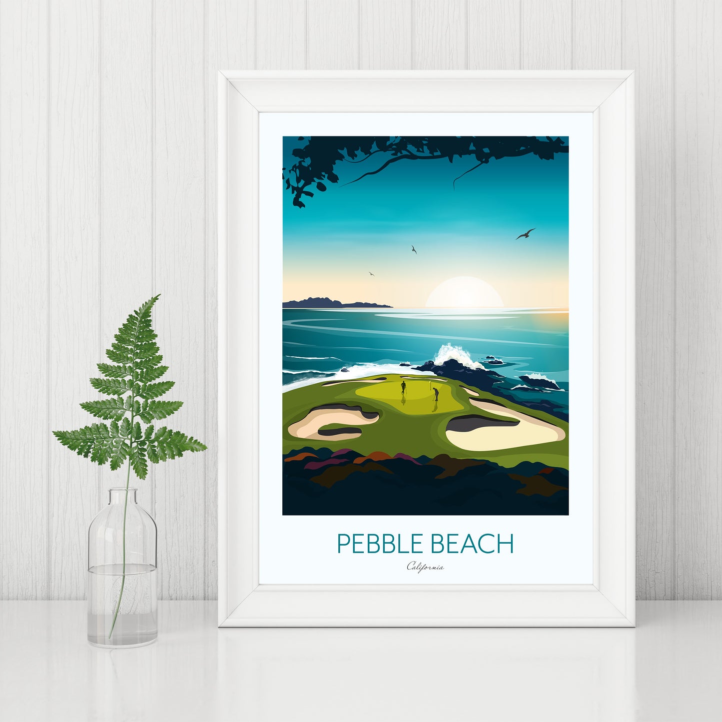 Pebble Beach California Golf Print - US Open Golf Print