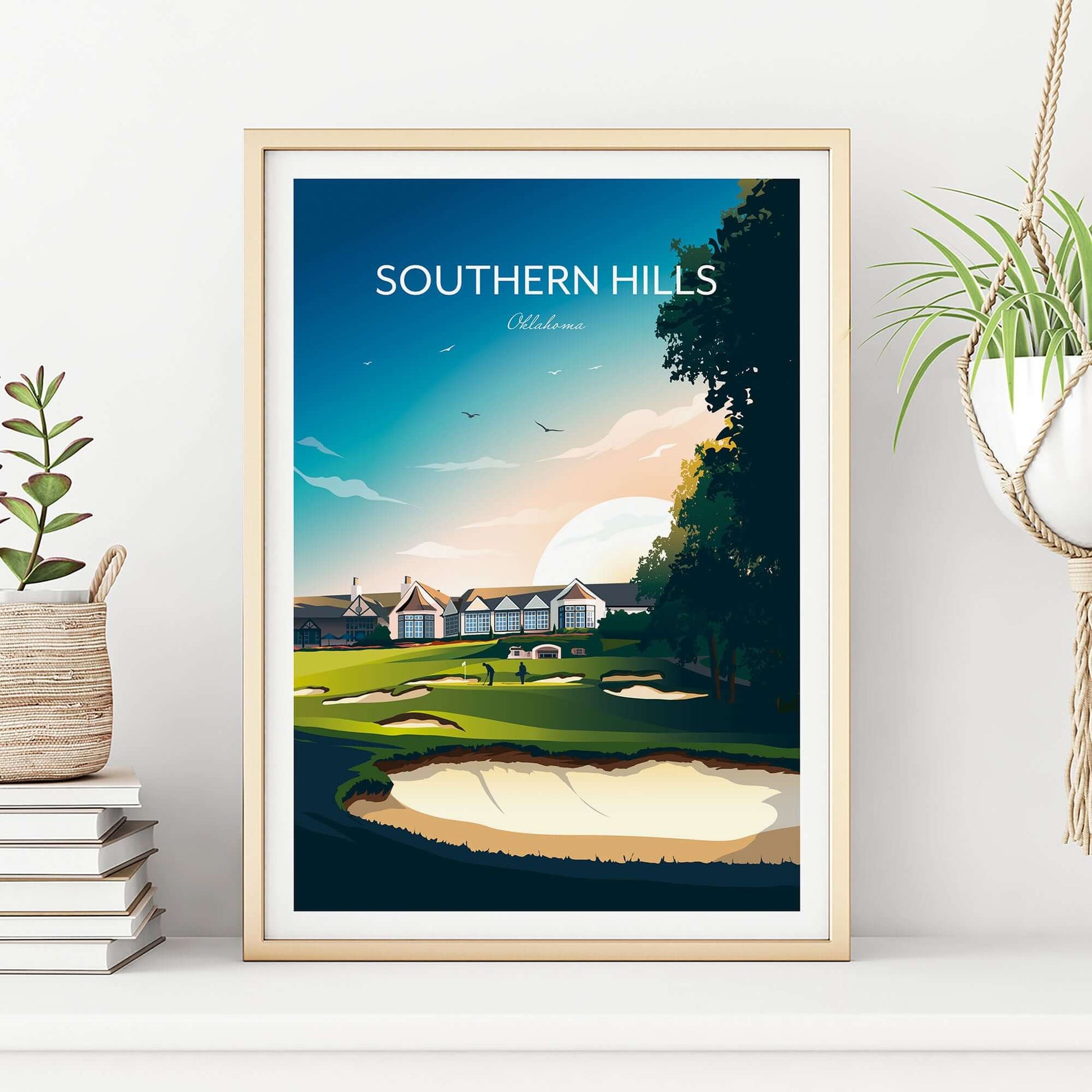 Southern Hills Golf Print, Tulsa, Oklahoma.