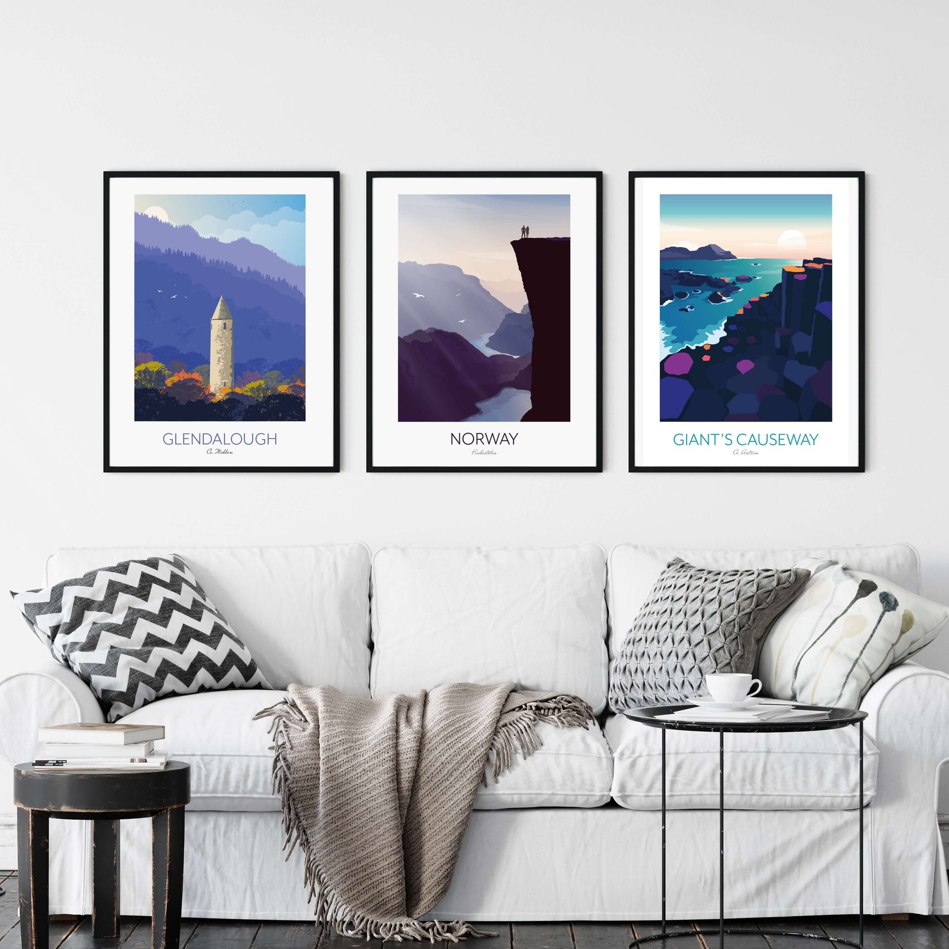 Ireland Wall Art Prints Set of 3