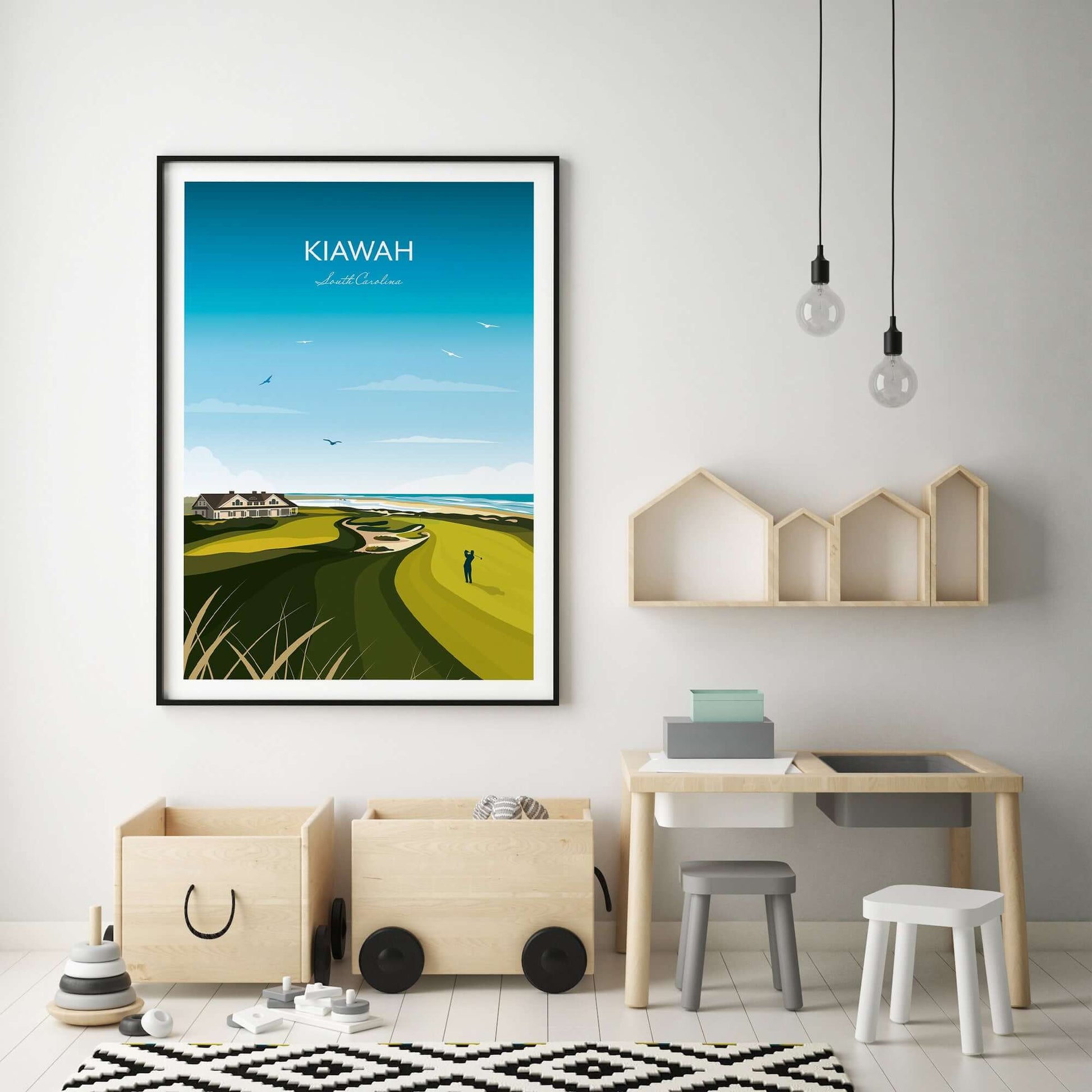 Kiawah Island Golf Print Kids Room