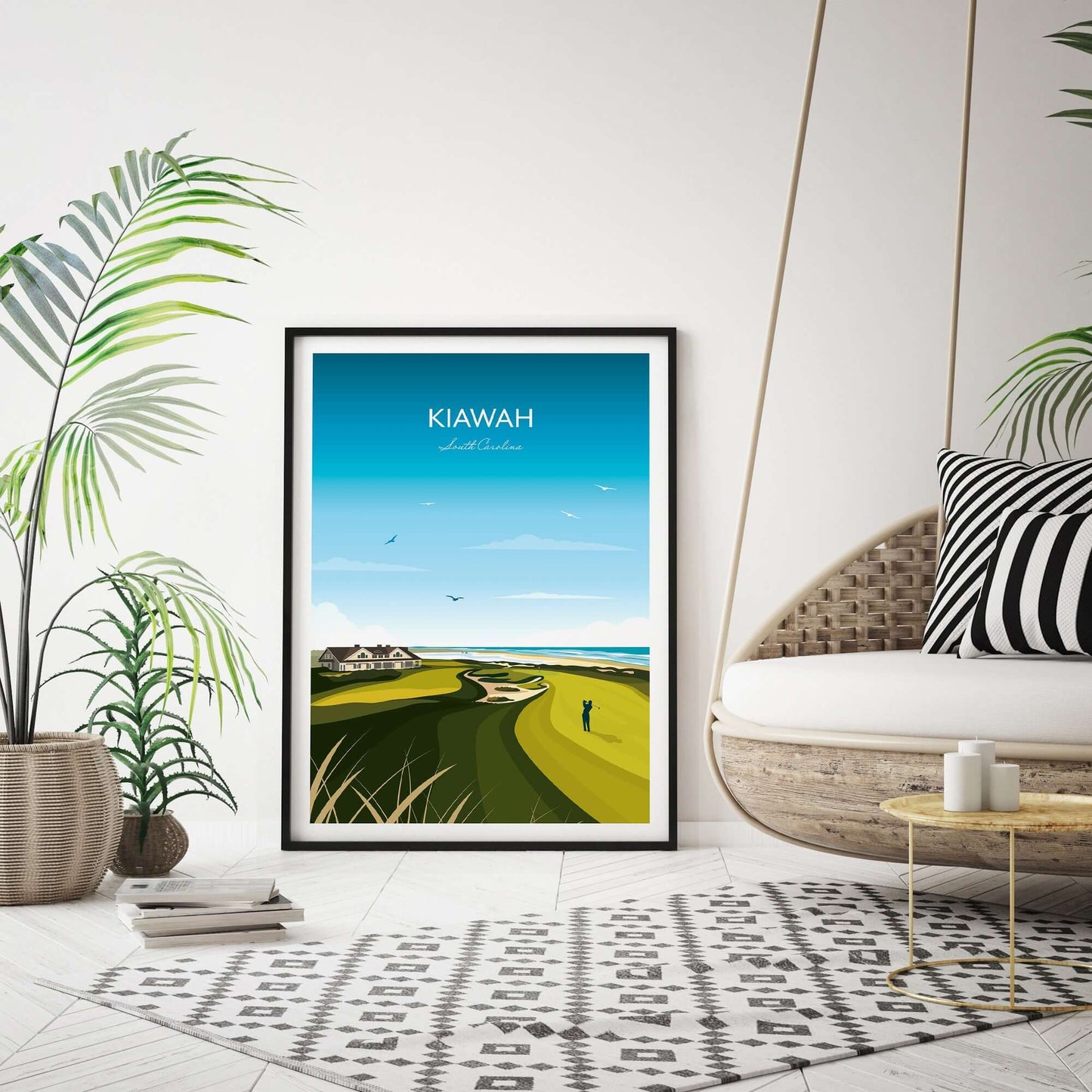 Kiawah Island Golf Print Framed