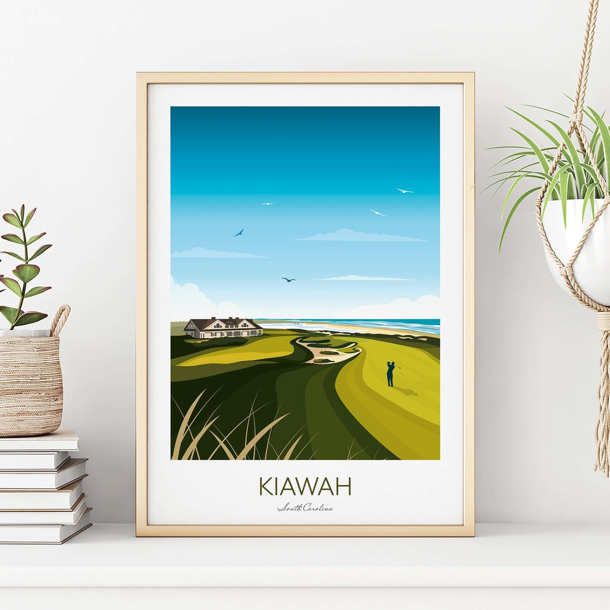 Kiawah Island Golf Print Framed