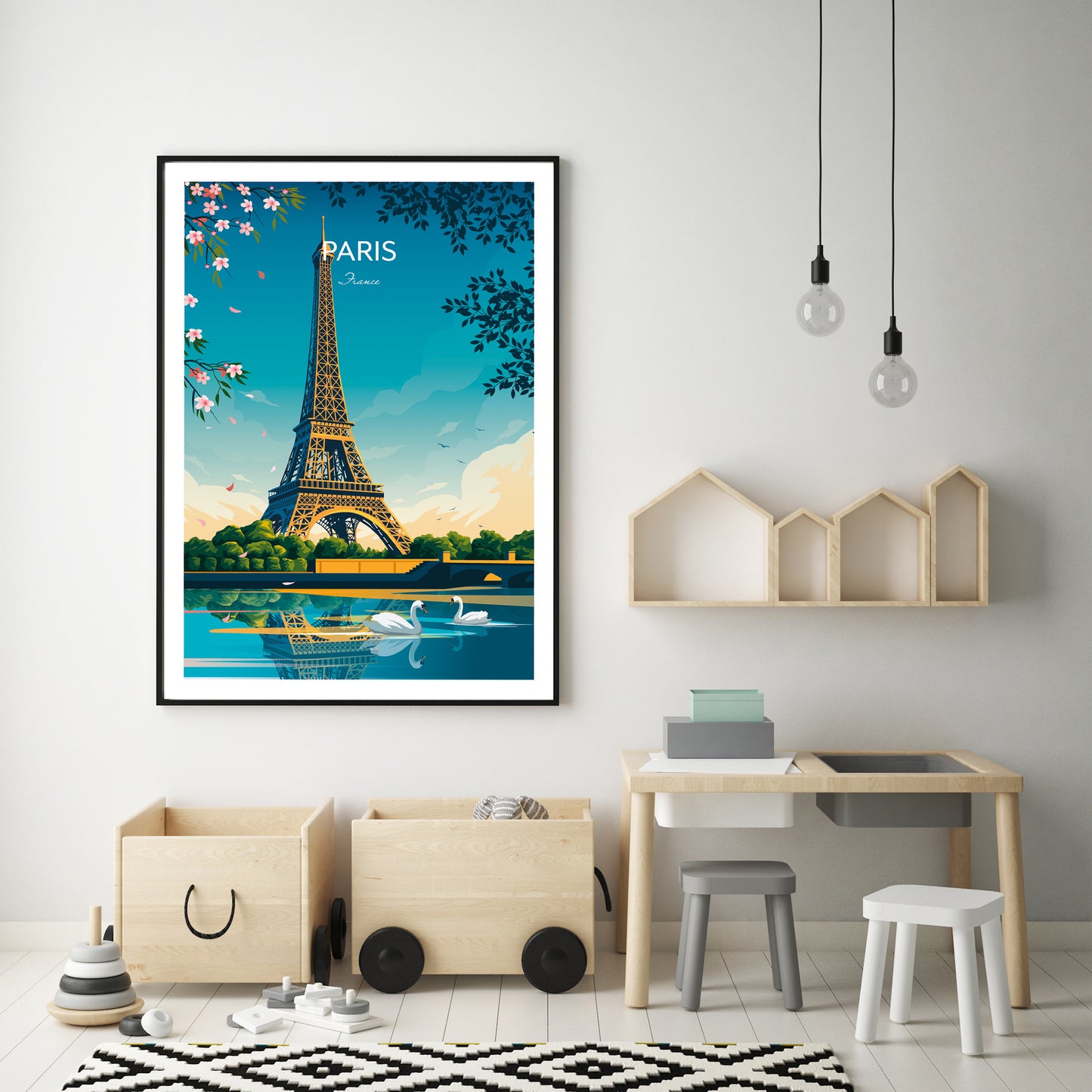 Paris Eiffel Tower Art Print.