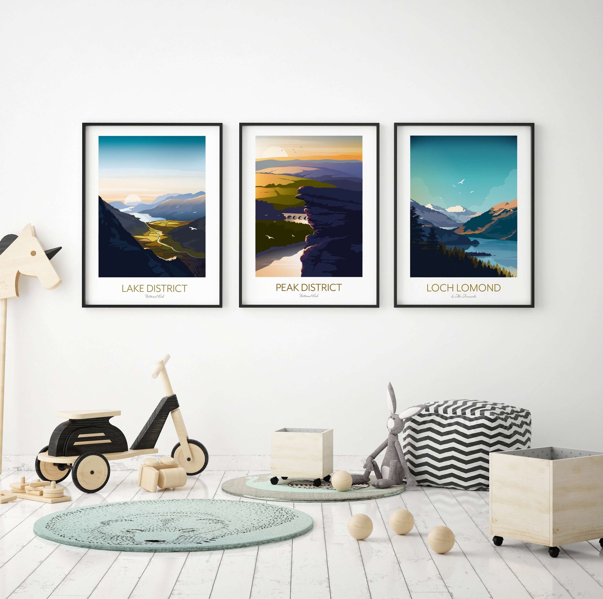 Hill Climbing Gift Prints UK