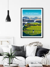 Load image into Gallery viewer, WM Phoenix Open Arizona Golf Print - TPC Scottsdale Stadium Course 16th Hole
