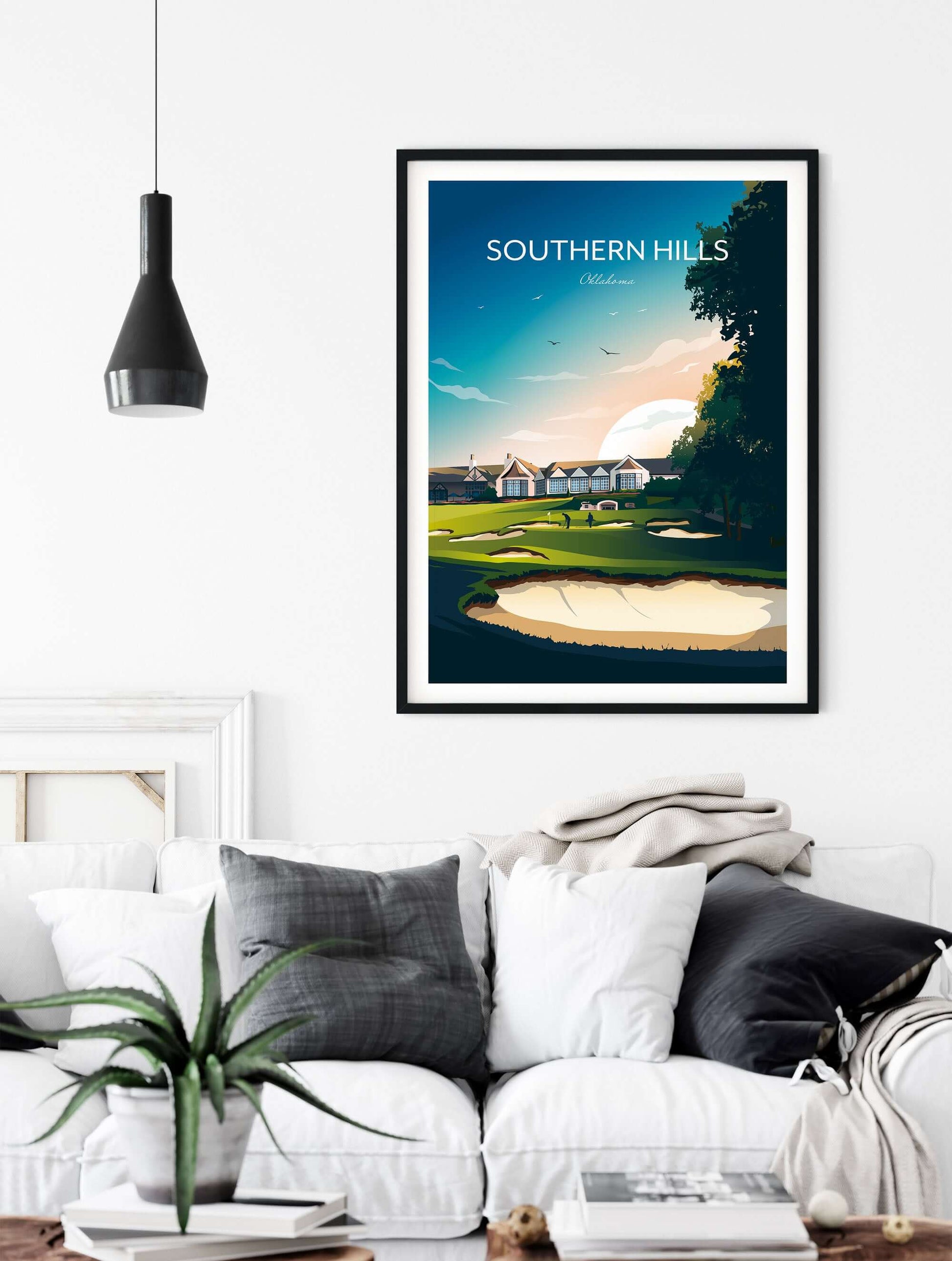 Southern Hills Golf Print, Tulsa, Oklahoma.