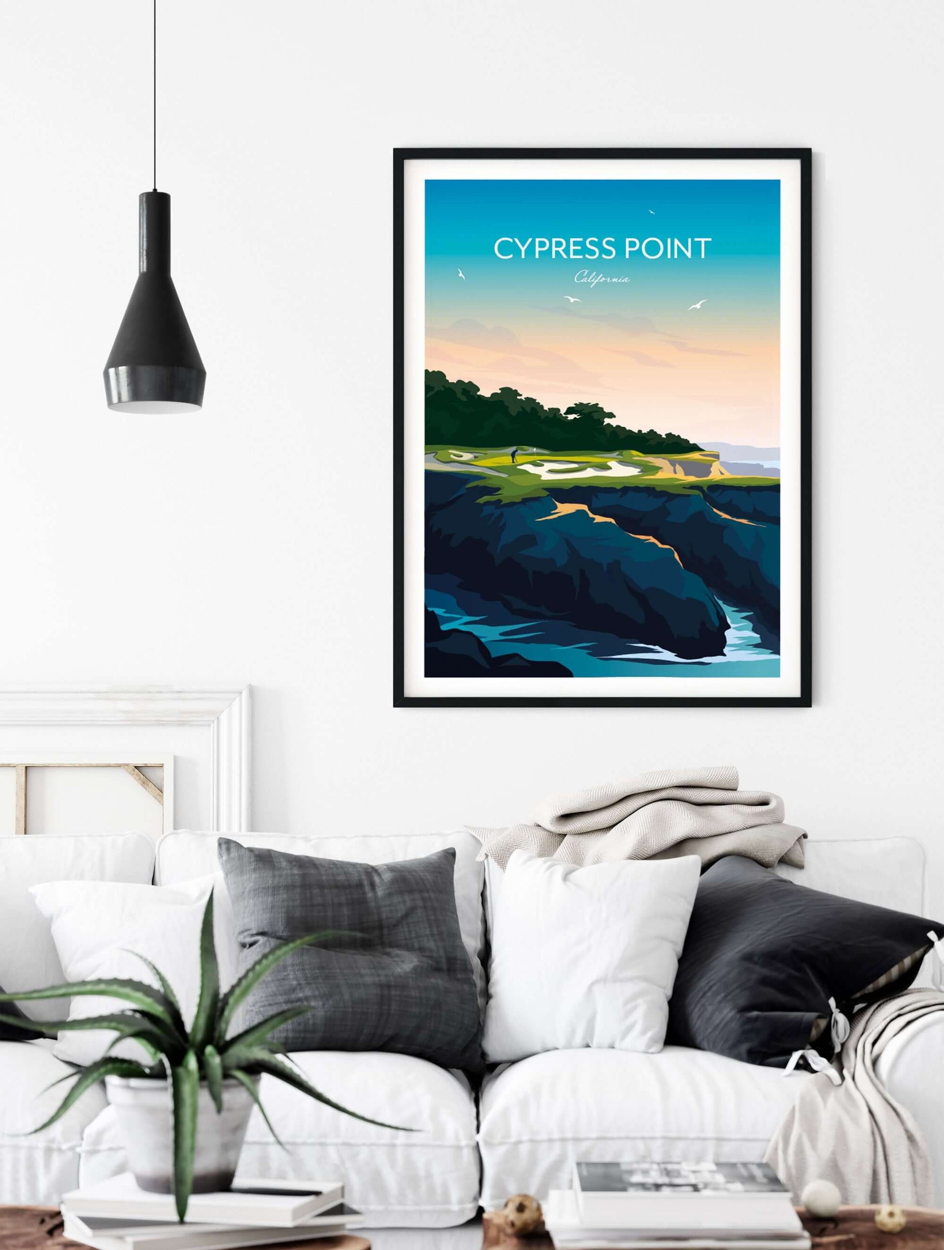 Cypress Point Golf Print, California.