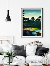 Load image into Gallery viewer, Augusta Masters 2021 Golf Print - 12th Hole Amen Corner
