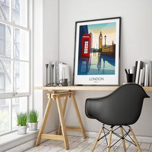 Load image into Gallery viewer, London Art Print - Iconic Landmarks of London, England
