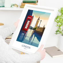 Load image into Gallery viewer, London Art Print - Iconic Landmarks of London, England
