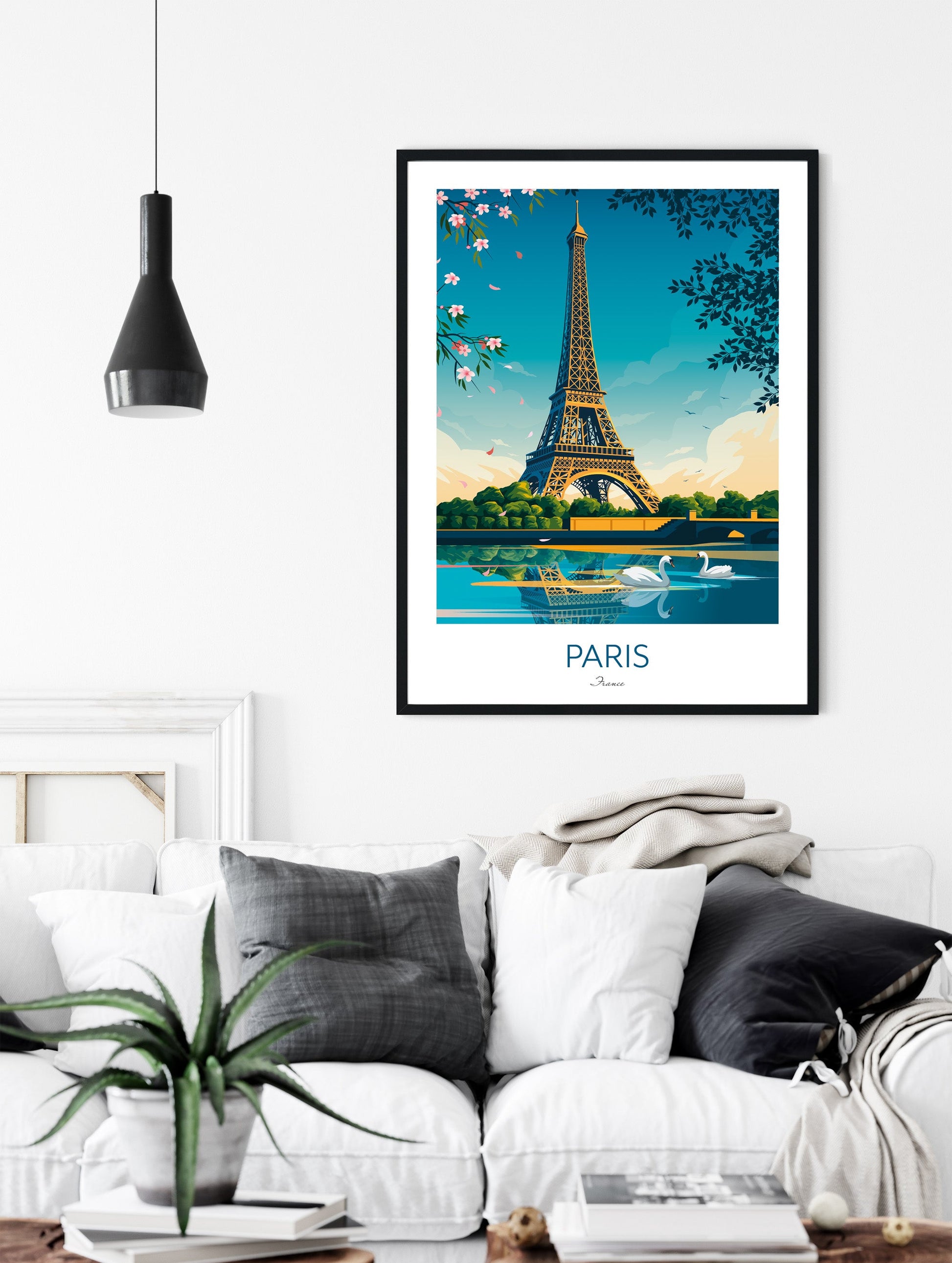 Paris Print of the Eiffel Tower, France.