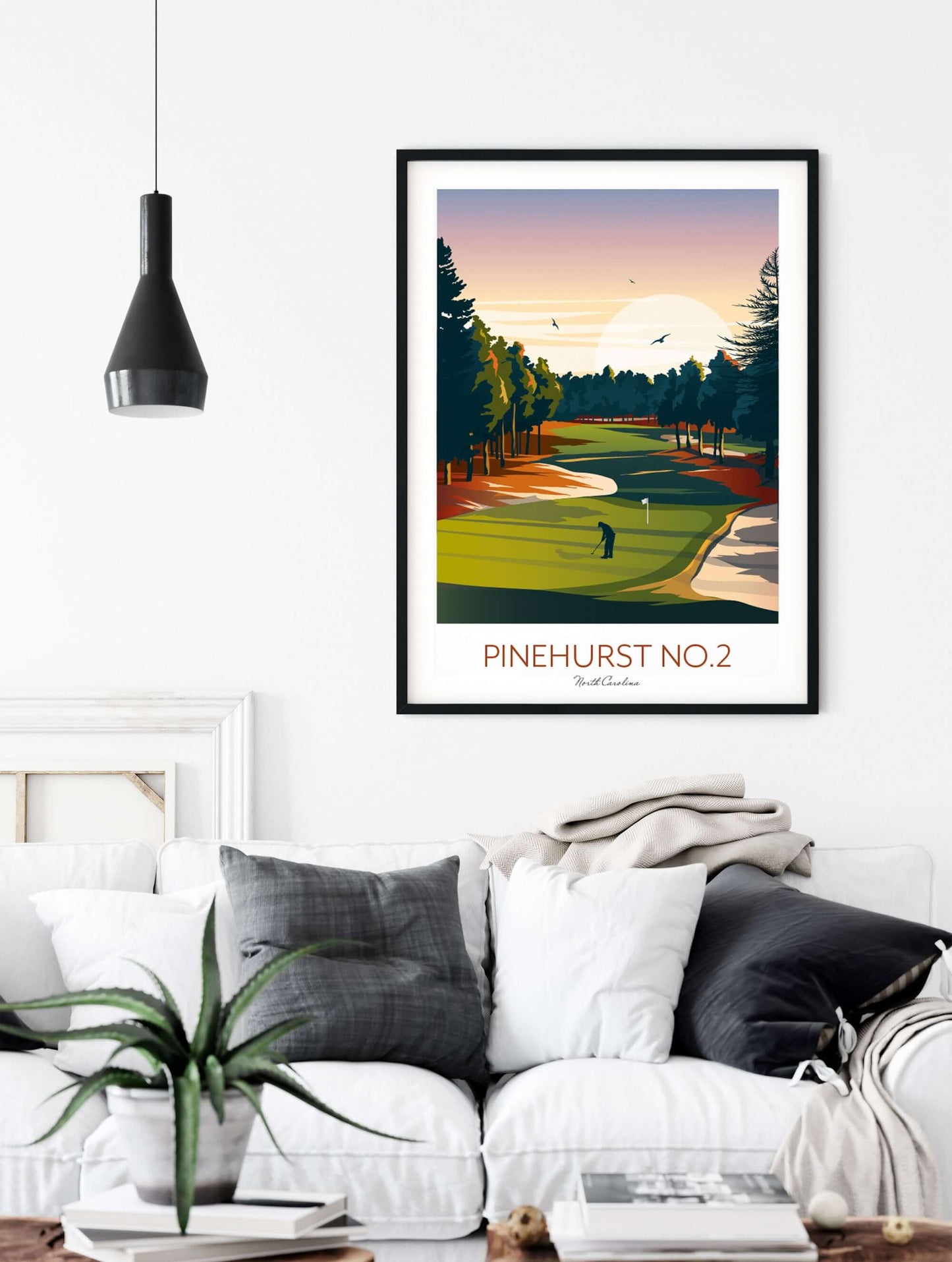 Pinehurst Golf Print, North Carolina.