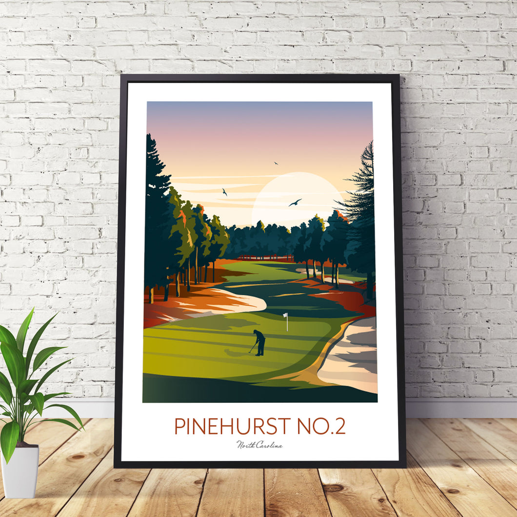 Pinehurst Golf Print, North Carolina.