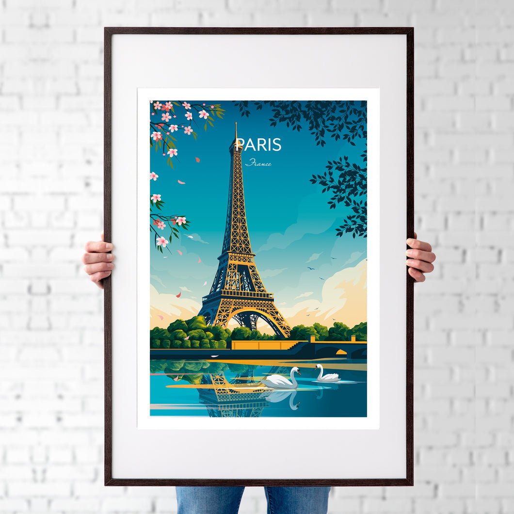 Paris Eiffel Tower Art Print.