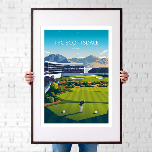 WM Phoenix Open Arizona Golf Print - TPC Scottsdale Stadium Course 16th Hole