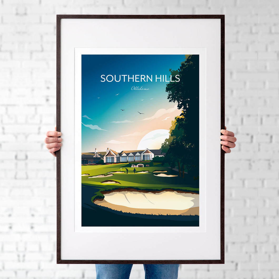 Southern Hills Golf Print, Tulsa, Oklahoma.