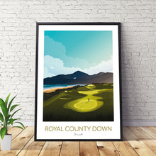 Load image into Gallery viewer, Golf Print of Royal County Down, Newcastle, Northern Ireland
