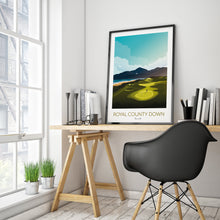 Load image into Gallery viewer, Golf Print of Royal County Down, Newcastle, Northern Ireland
