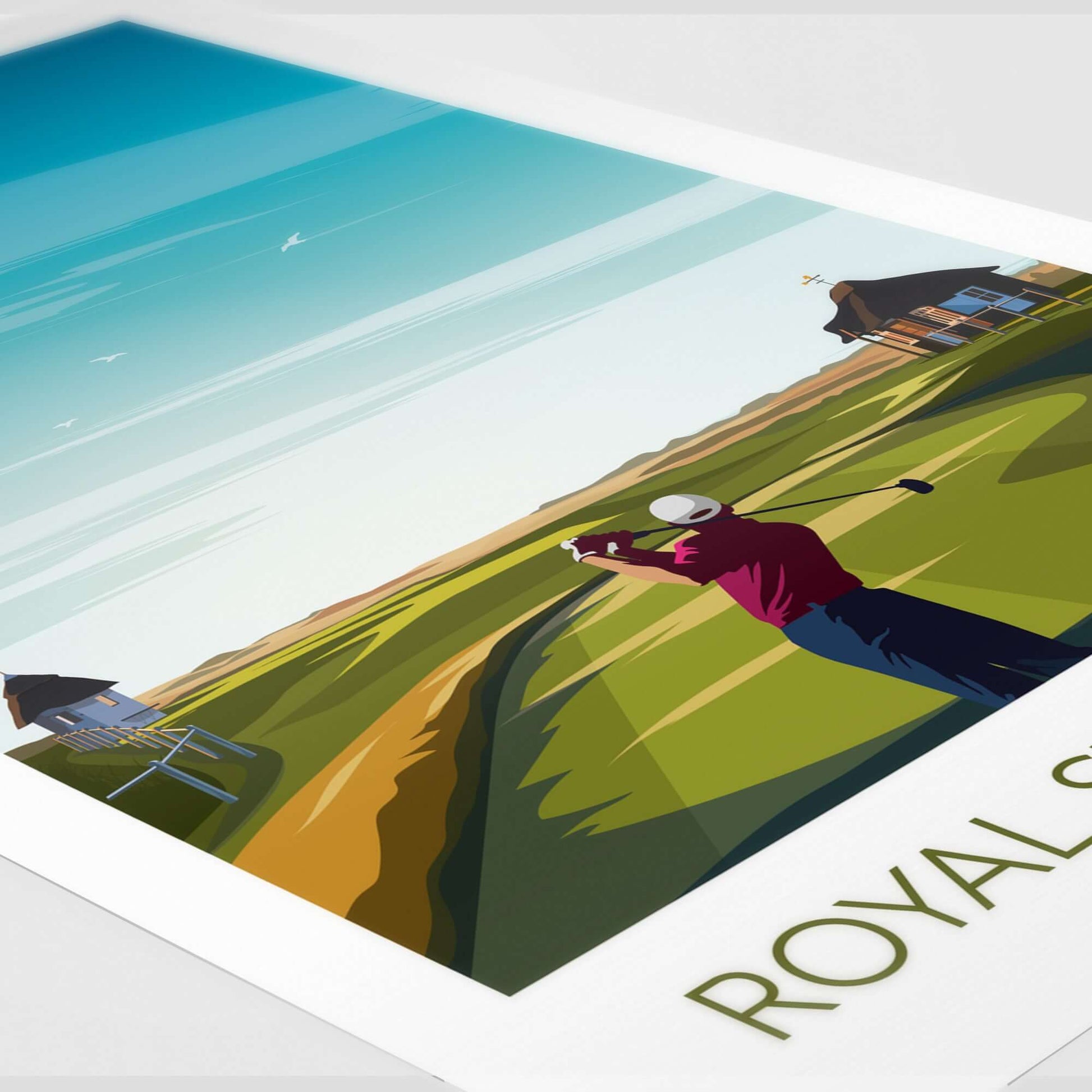 Royal St George's Golf Art Print