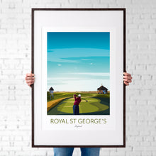 Load image into Gallery viewer, Royal St George&#39;s Golf Print Framed Wall Art
