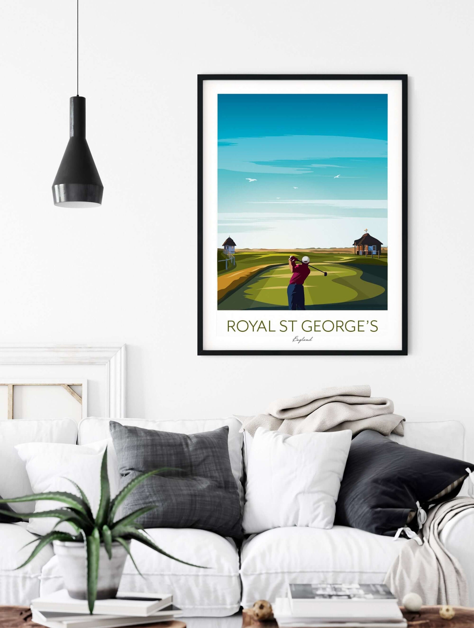 Royal St George's Golf Print of Open Championship