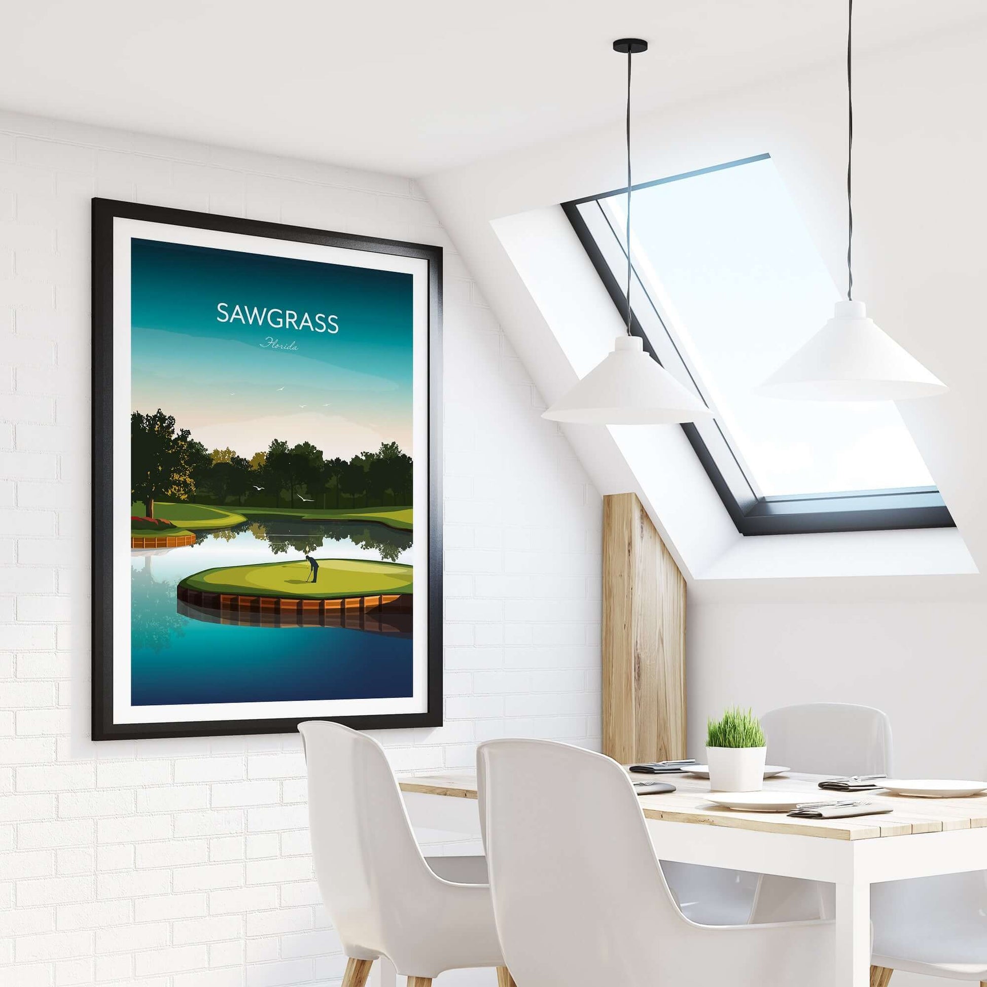 Sawgrass Florida Golf Print in Apartment