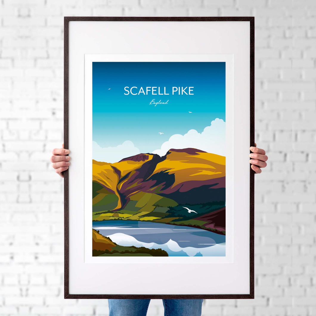 Scafell Pike Print, Lake District