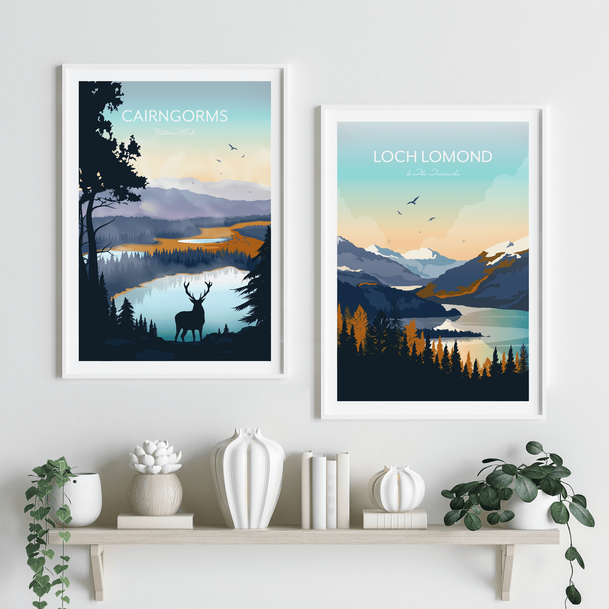 Scotland Wall Art Print Set of 2