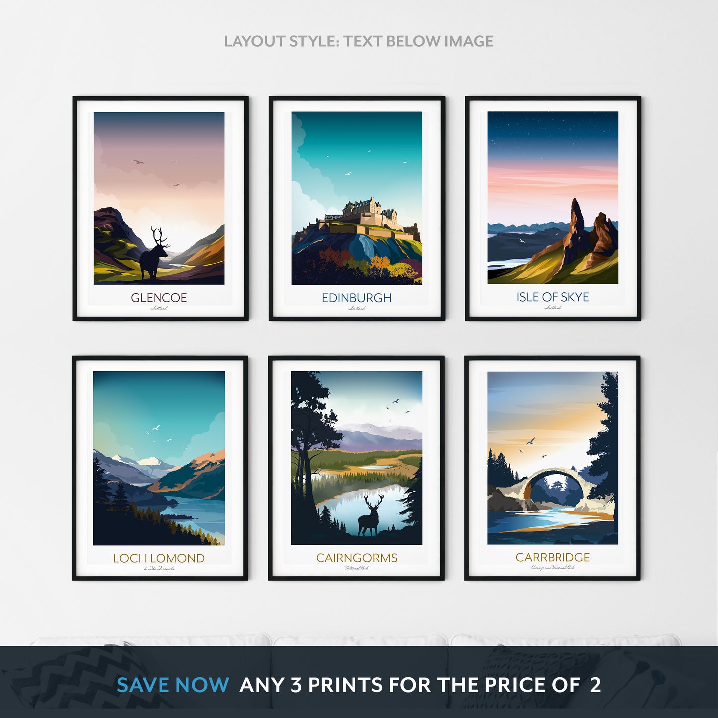 Loch Lomond Travel Poster Scotland