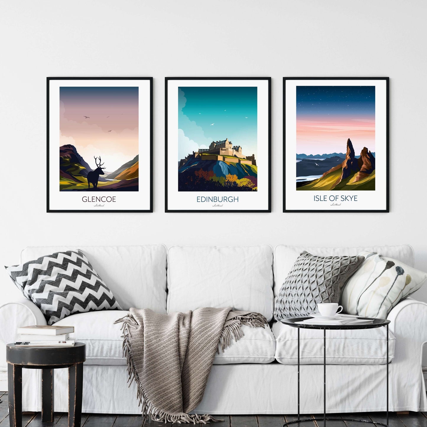 Scotland Home Decor - Set of 3 Art Prints