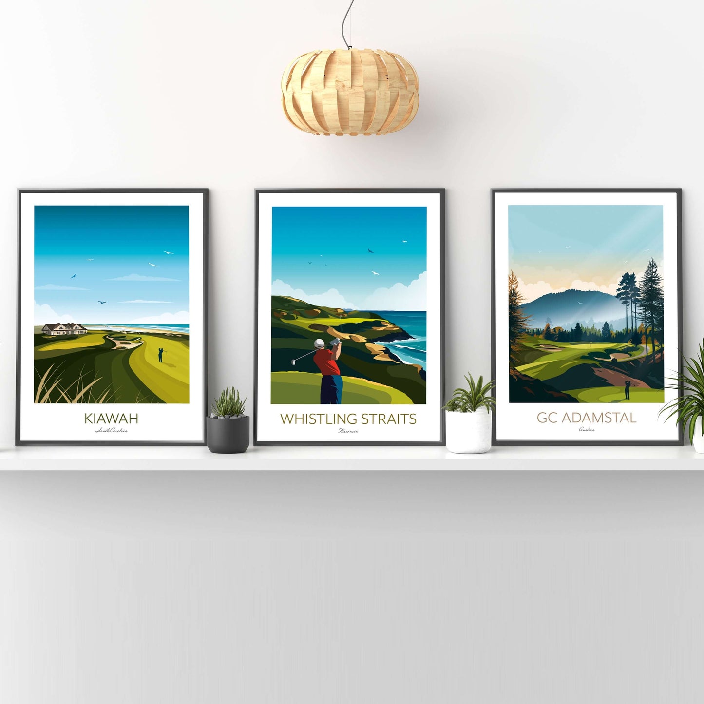 Golf Prints Set of 3