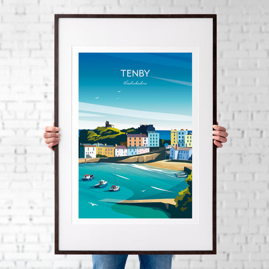 Tenby Wales Wall Art Print