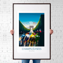 Load image into Gallery viewer, Tour De France Cycling Print,Champs-Élysées, Paris.
