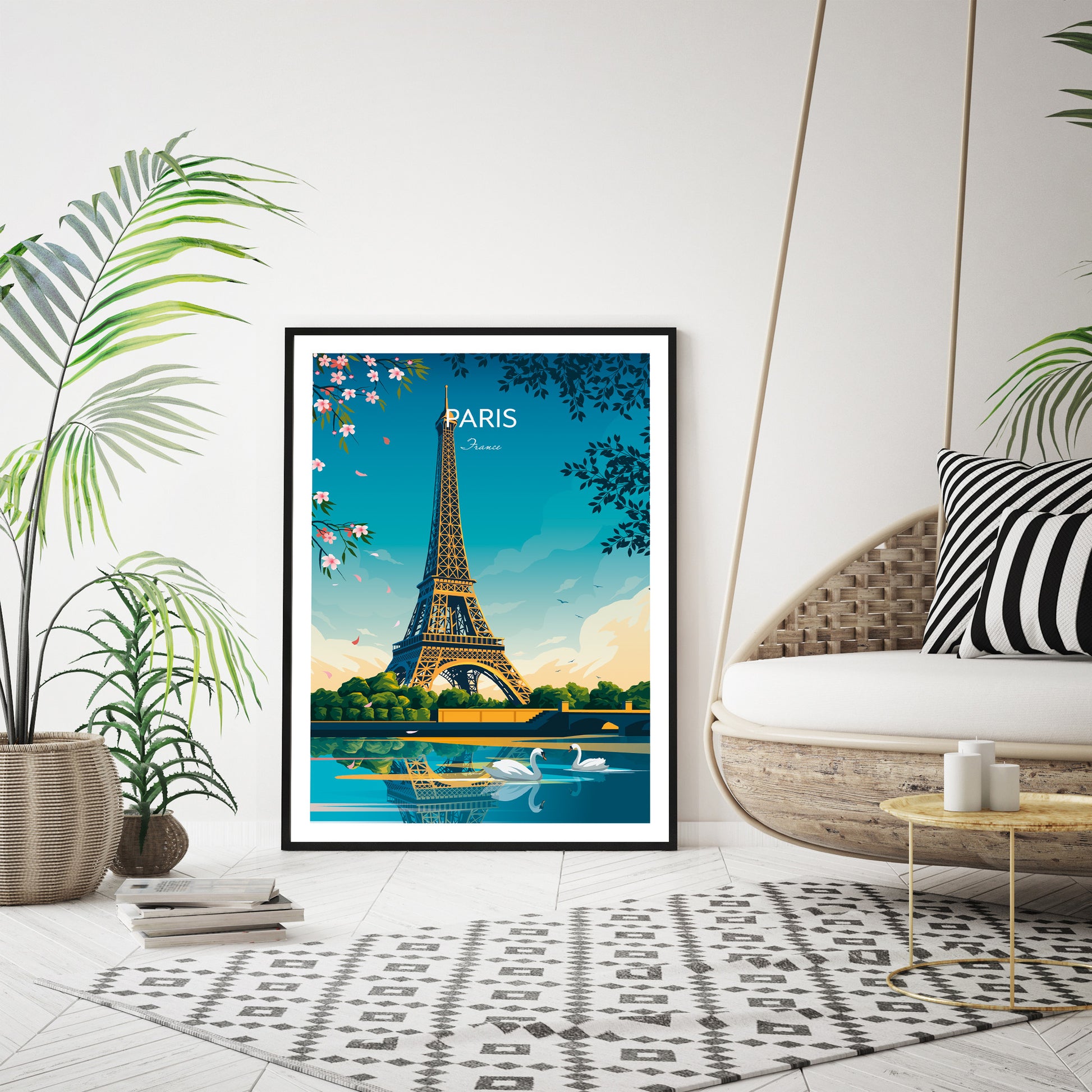 Paris Eiffel Tower Art Print.