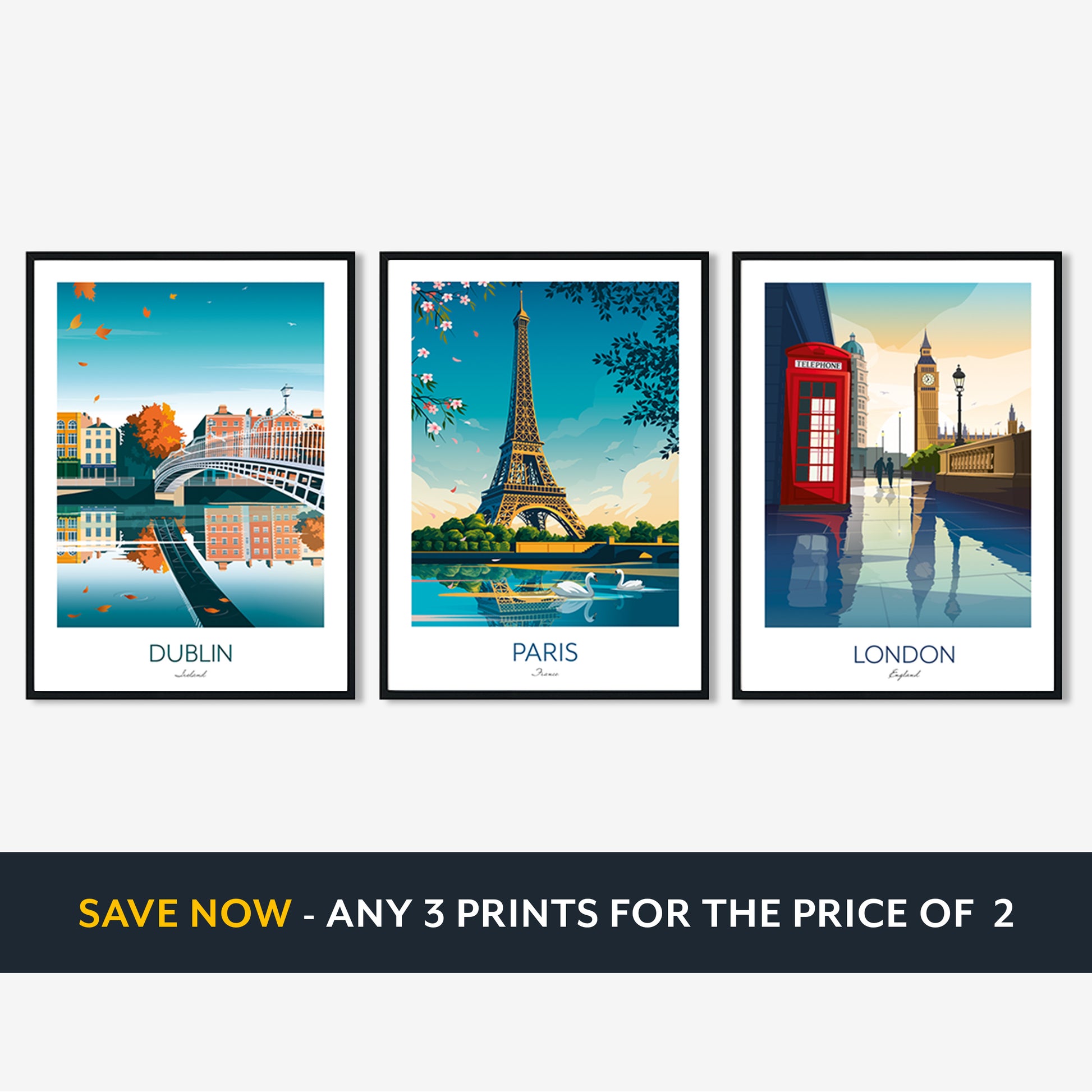 Paris Eiffel Tower Art Print.