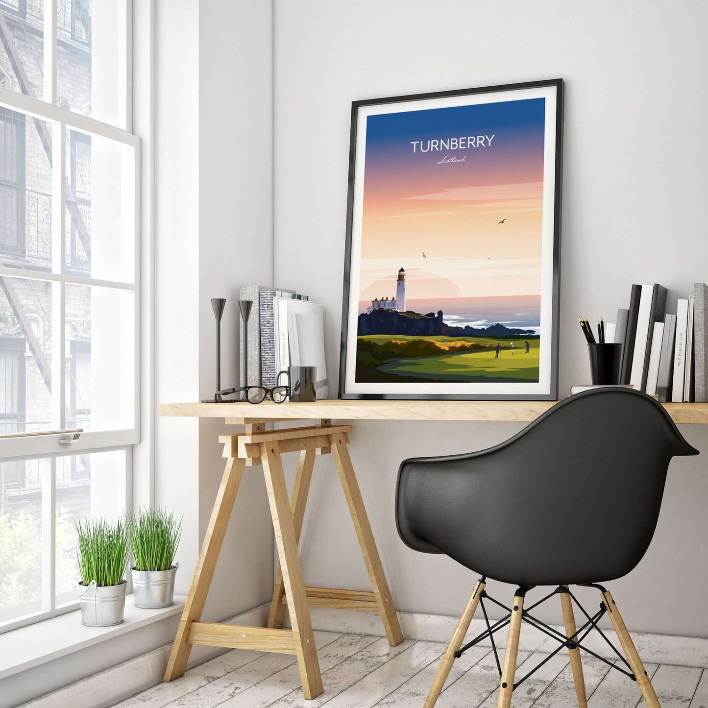 Turnberry Golf Print, Scotland.