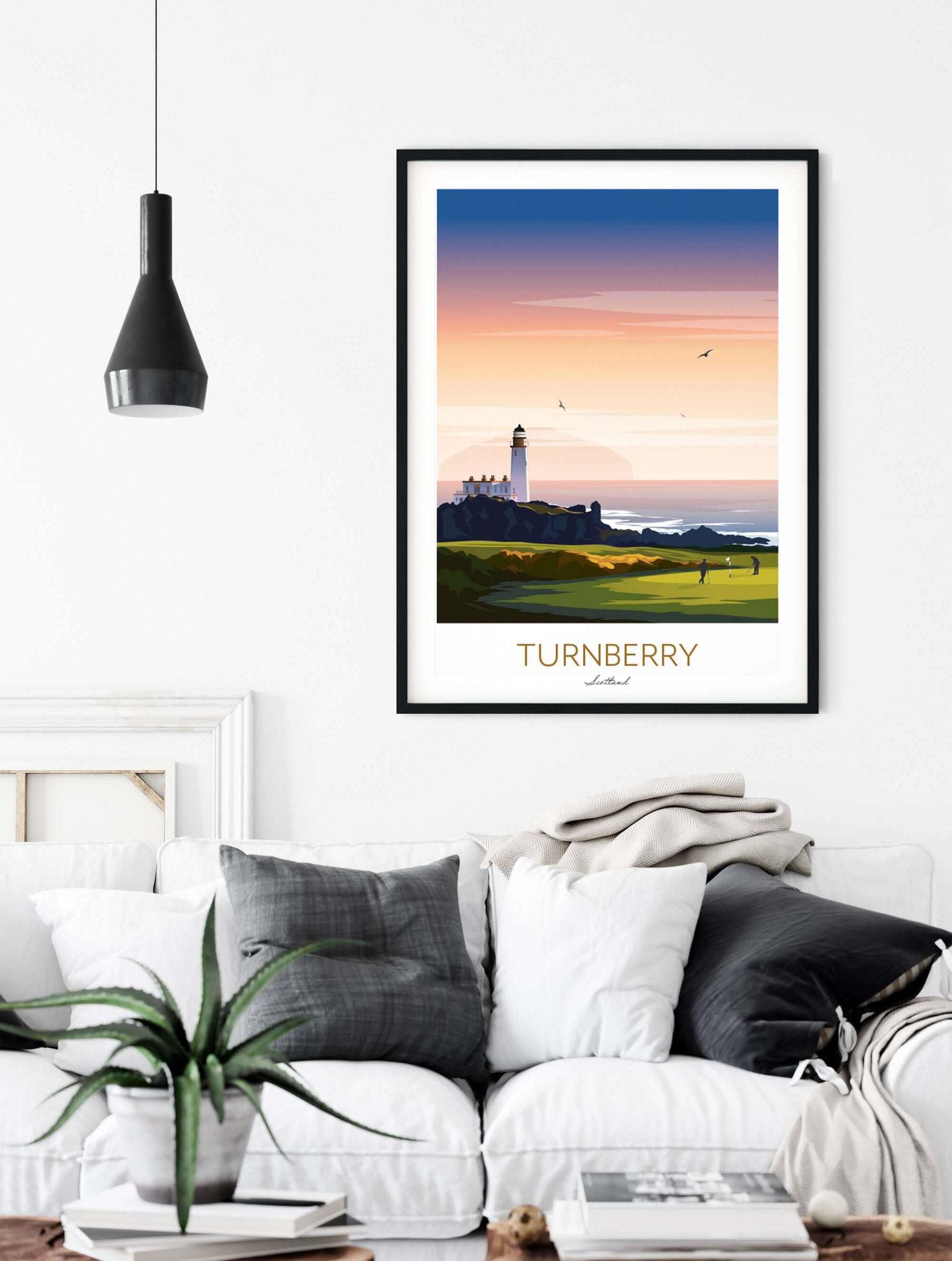 Trump Turnberry Golf Wall Art, Home Decor.