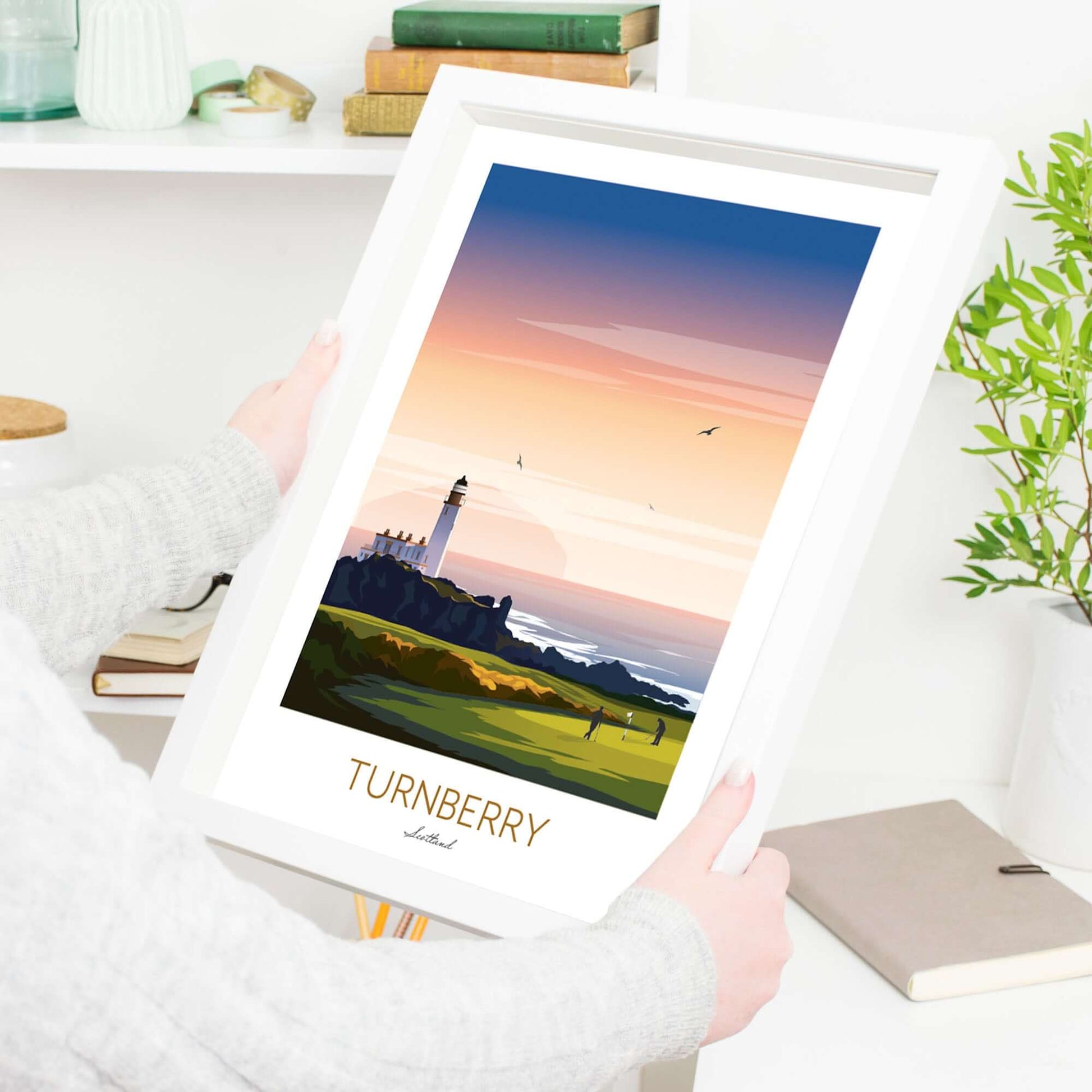 Framed Print Turnberry Golf Course.