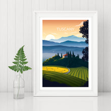 Load image into Gallery viewer, Tuscany Italy Art Print.
