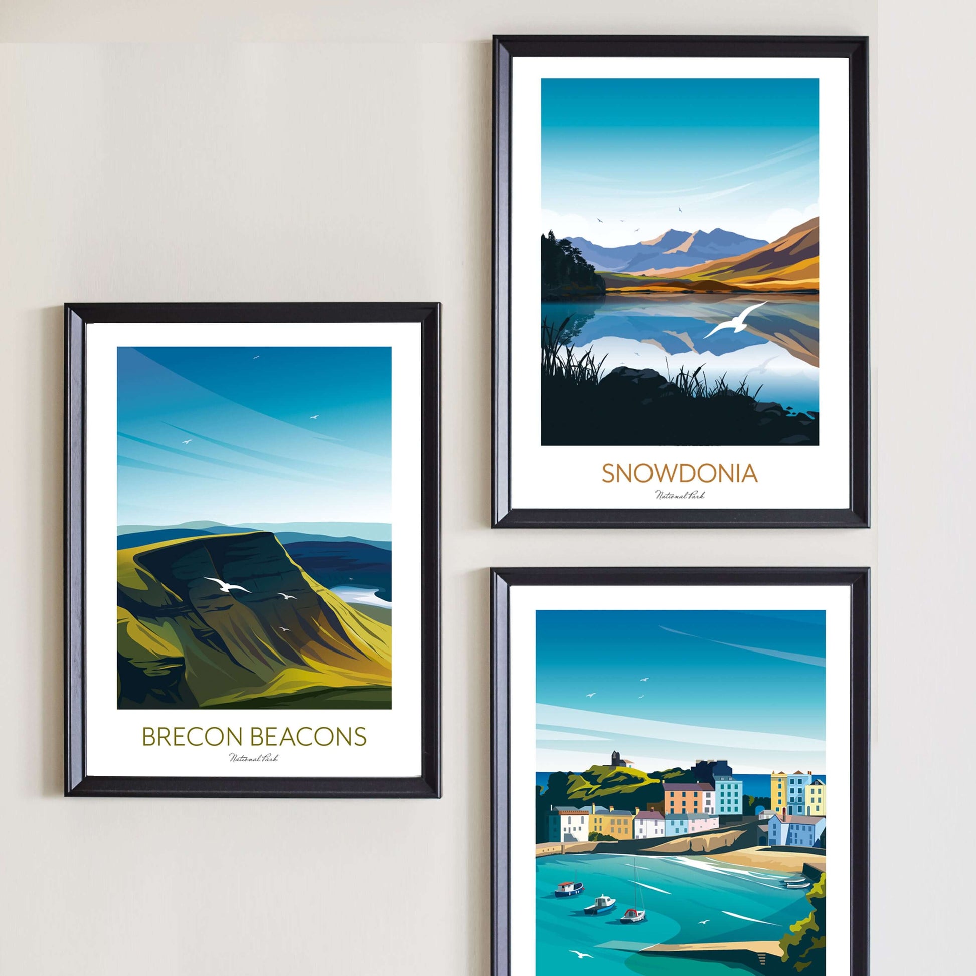 Wales Posters Set of 3.