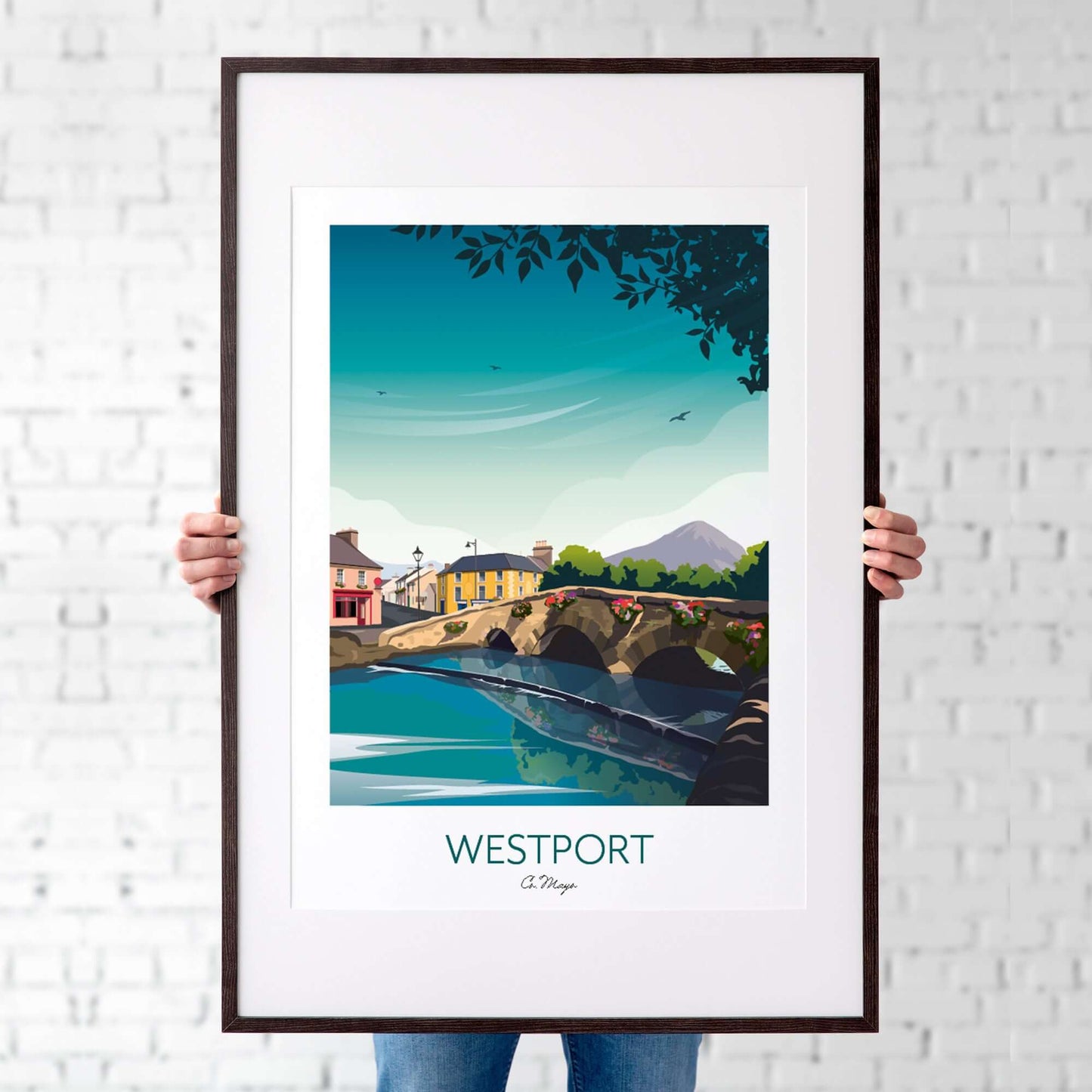 Irish Gift - Westport Ireland Art Print 