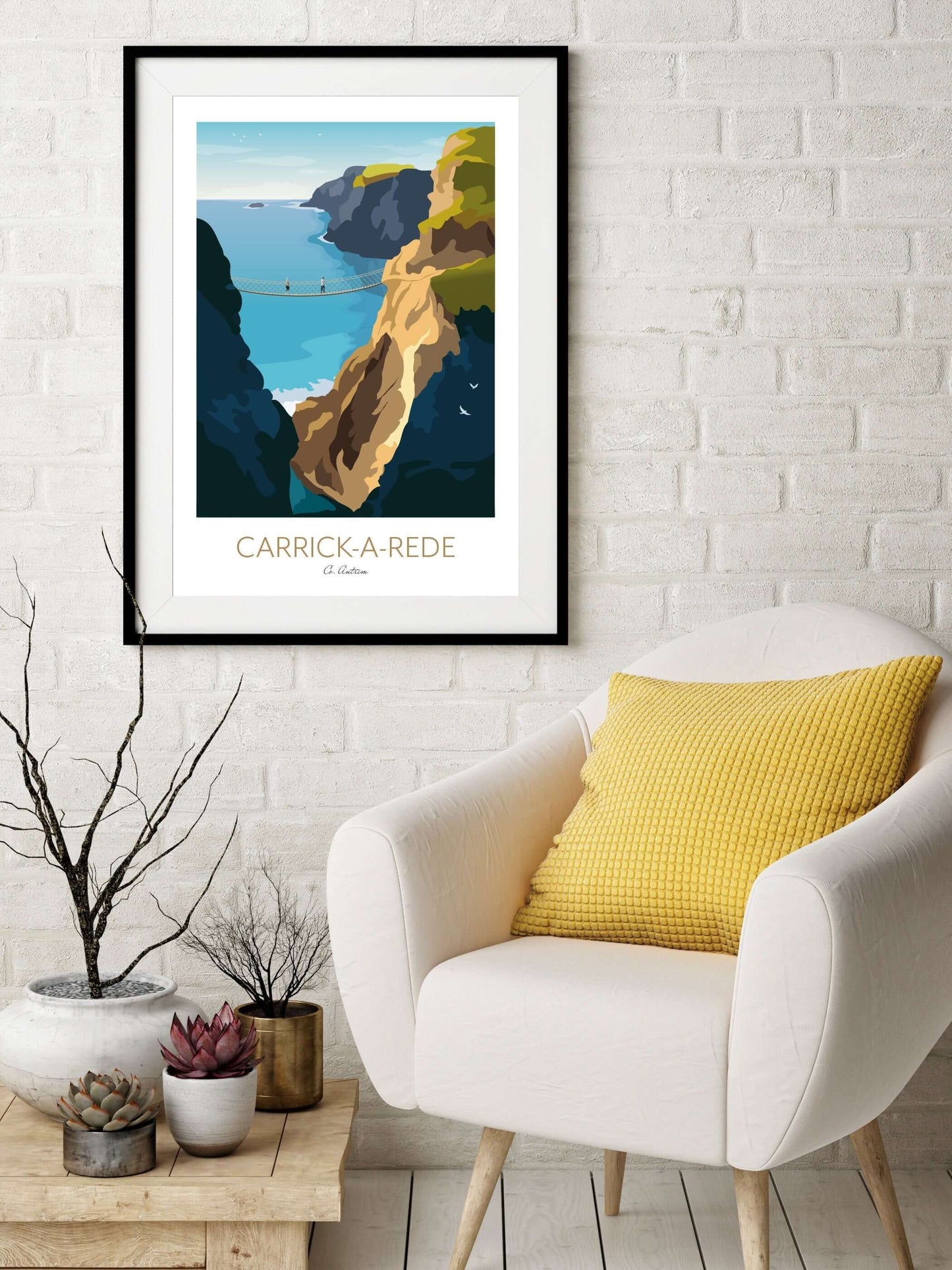 Northern Ireland Art Print Carrick-a-Rede Rope Bridge