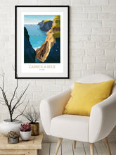 Load image into Gallery viewer, Northern Ireland Art Print Carrick-a-Rede Rope Bridge
